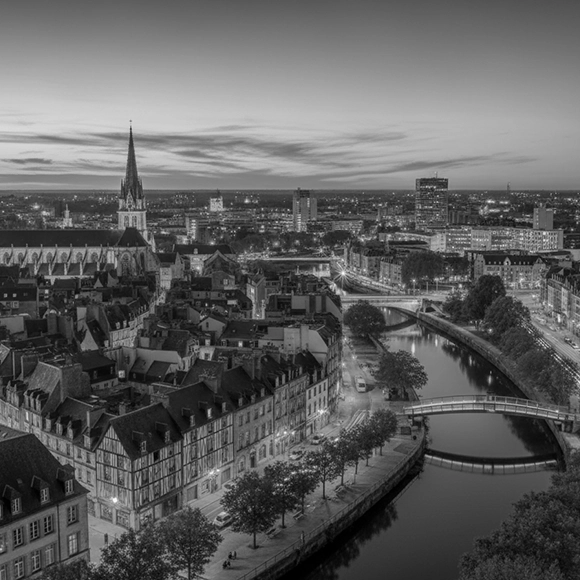 detective privé bretagne, photo de rennes vue de haut